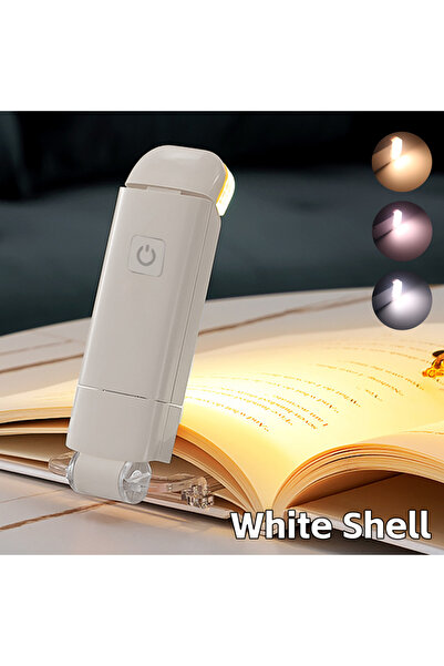 Choice مصباح قراءة LED أبيض اللون، مصباح محمول قابل لإعادة الشحن لحماية العين...