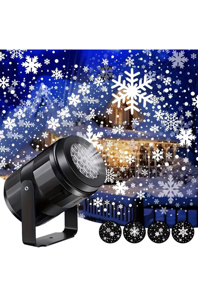 Choice USB Powered Snowflake Projector Christmas LED Snowflake Projection Lig...
