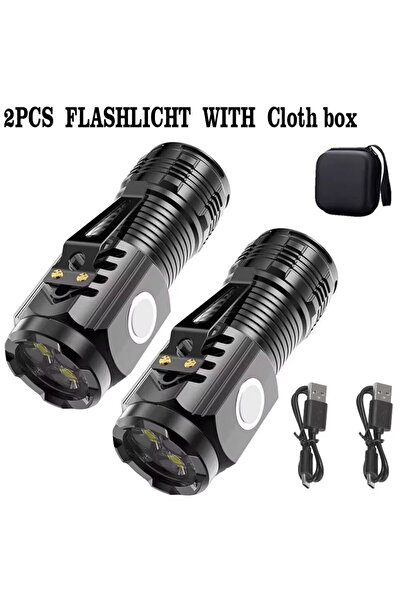 Heinast 2PCS-Cloth box Mini 3LED Flashlight With Pen Clip，Night Walking, Port...