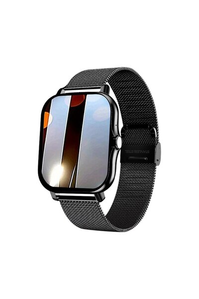 Choice ساعة ذكية سوداء موديل 2023 تعمل بنظام أندرويد، شاشة ملونة 1.44 بوصة، م...