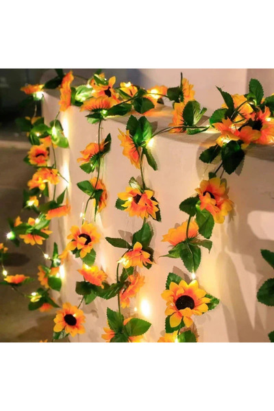 Choice 2M 20LED-Battery 6-Sun flower Sunflower String Light Battery Operated ...