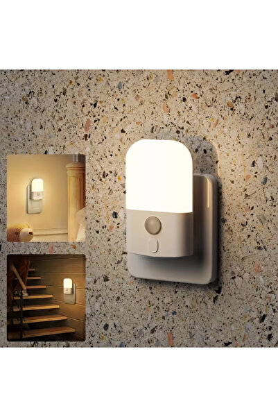 Choice مصباح ليلي LED مزود بمستشعر حركة، سطوع قابل للتعديل، وقابس أوروبي (قطع...