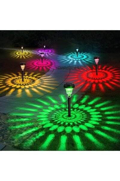 Choice مصابيح ممرات تعمل بالطاقة الشمسية بألوان RGB، مصابيح خارجية تعمل بالطا...