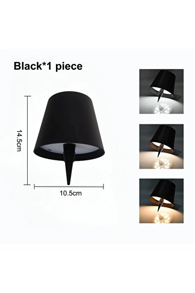 Choice Black 1 pcs Wireless Bottle Lamp,Metal Wine Bottle Light with 3 Color ...