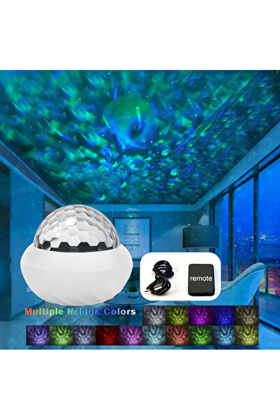 Choice مصباح بروجكتور LED يعمل بمنفذ USB على شكل تموجات مائية، يوفر إضاءة ليل...