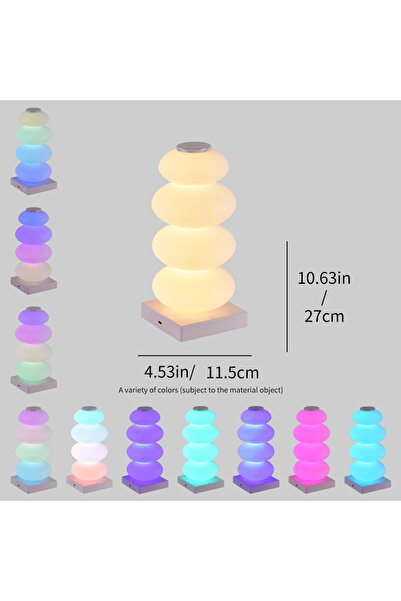 Choice مصباح طاولة إبداعي يمكنك تركيبه بنفسك، إصدار سلكي، مزود بإضاءة RGB بـ ...