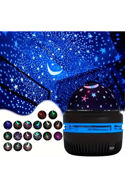 Choice مصباح عرض سماء مرصعة بالنجوم بدون جهاز تحكم عن بعد، مصباح LED ليلي يعم...