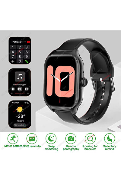 Choice ساعة ذكية جديدة سوداء اللون، إصدار عالمي، مزودة بنظام تحديد المواقع ال...