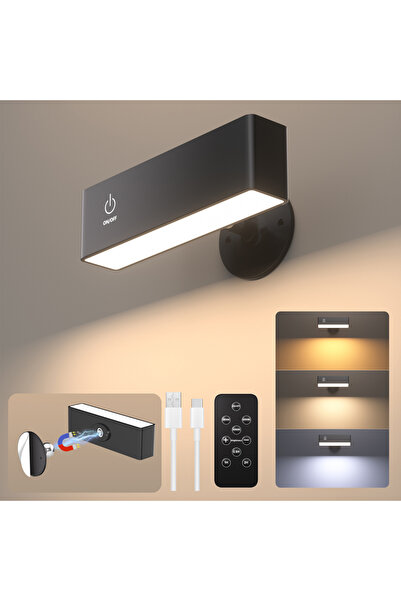 Choice مصباح قراءة LED قابل لإعادة الشحن 3-EL-HSY-01، يعمل باللمس، مصباح حائط...