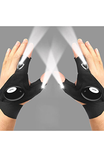 Choice قفازات مزودة بمصابيح LED يدوية للاستخدام بدون استخدام اليدين (يمين ويس...