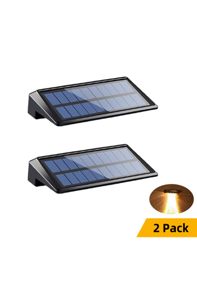 Choice Warm White 2 Pack Solar Fence Lights,Wall Lights Outdoor,IP44 Waterpro...