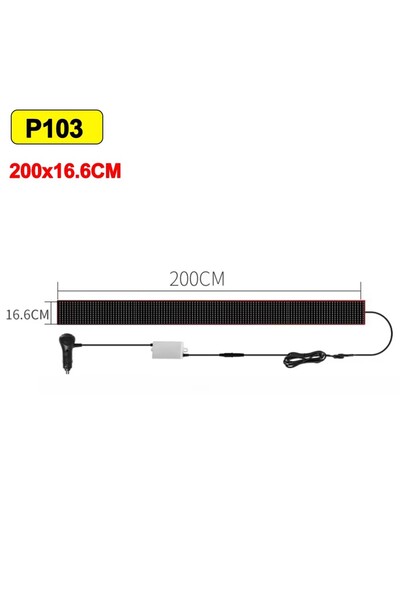 Choice لوحة LED بكسل مصفوفة، مقاس 200 × 16.6 سم، P103-200 × 16.6 سم، لوحة تحك...