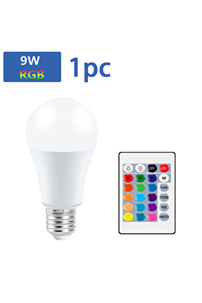 Choice لمبة LED متعددة الألوان 16 لونًا RGB لمبة E27 220 فولت إضاءة منزلية قا...