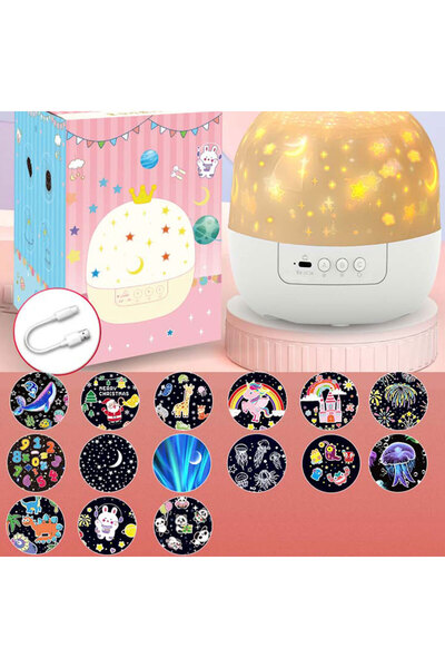 ALLOYSEED 15 Set Night Light Projector with Music Rotatable Star Projector 15...