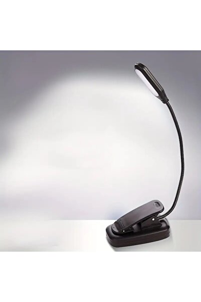 GGBEE مصباح قراءة LED صغير عمودي واحد مزود بمشبك، يعمل بالبطارية، لحماية العي...