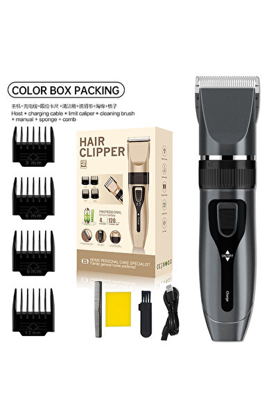 Choice مجموعة ماكينة حلاقة شعر كهربائية منزلية احترافية مكونة من 9 قطع، بتصمي...