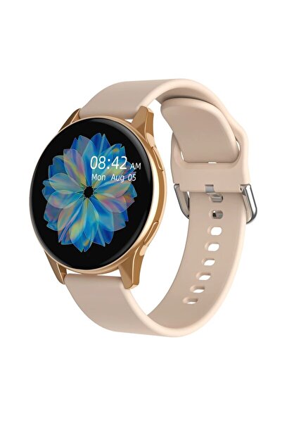 Lige ساعة ذكية من السيليكا جل الذهبية للرجال والنساء، مزودة بمراقبة معدل ضربا...