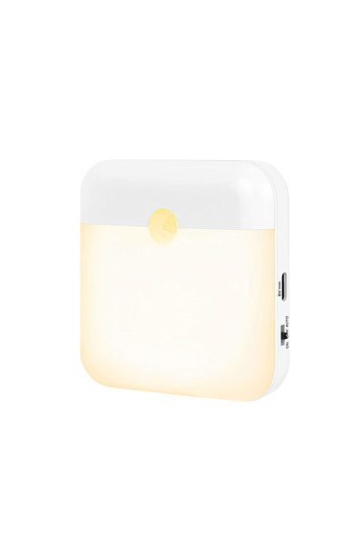 Choice مصباح ليلي دافئ يعمل بتقنية استشعار حركة الجسم، مناسب لغرفة النوم والم...