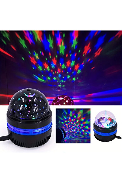 Choice جهاز عرض ضوئي LED بدون جهاز تحكم عن بعد، يُظهر سماءً مرصعة بالنجوم وال...