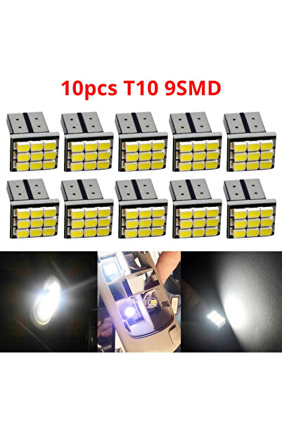 Choice 10pcs 2/4/6/10PCS Car Styling Dome LED Light 1206 9SMD Marker Backup B...