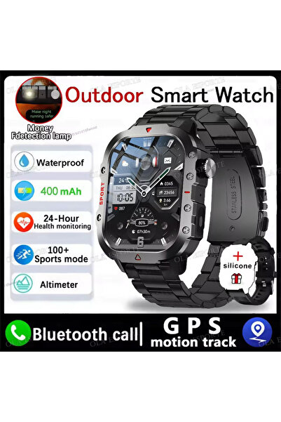 Choice ساعة ذكية جديدة للرجال مزودة بإضاءة LED وبلوتوث وميزة التحدث، تدعم أوض...