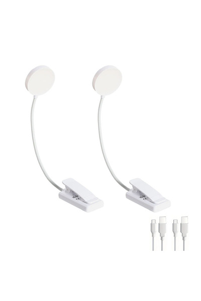 Choice white 2pack 1/2/4pack Circular book holder lamp 31 lamps USB charging ...