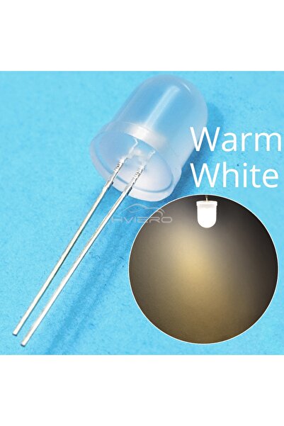 Choice11 50PCS Warm White 50/250Pcs 10mm Diode Lamp Ultra Bright Water Clear ...