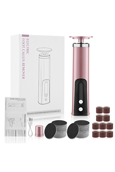 Choice مبرد كهربائي وردي اللون للقدمين، جهاز باديكير، مزيل الجلد الميت، أداة ...