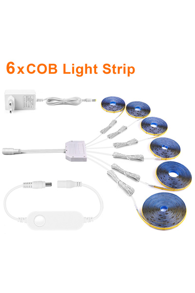 Choice Warm White EU Plug 2M Length 6x COB LED Strip Tuya Zigbee Smart Home L...