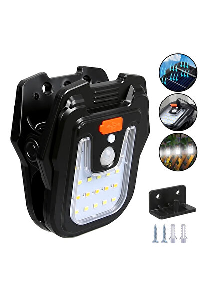 XIWANGFIRE Clip Light A 9900LM Solar Garden Outdoor Lights Clip Light Motion ...