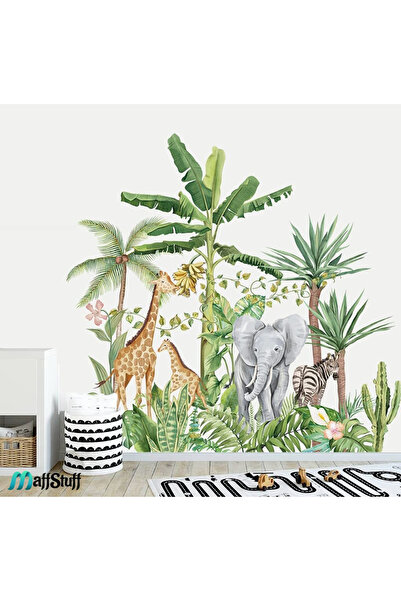 MaffStuff Decorative safari wall sticker 75 x 72 cm