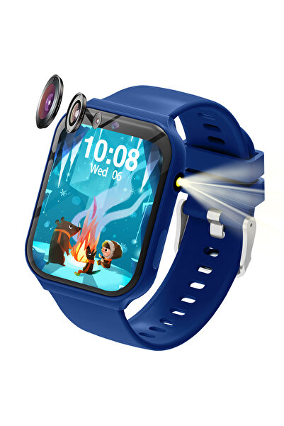 Choice ساعة ألعاب للأطفال، لون أزرق، إصدار 2025، ساعة ذكية جديدة للأطفال، كام...