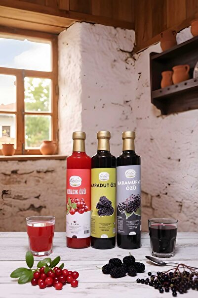 Eceden Şifalı Güzellik Karamürver Özü & Kızılcık Özü & Karadut Özü 700 Gr 3'l...