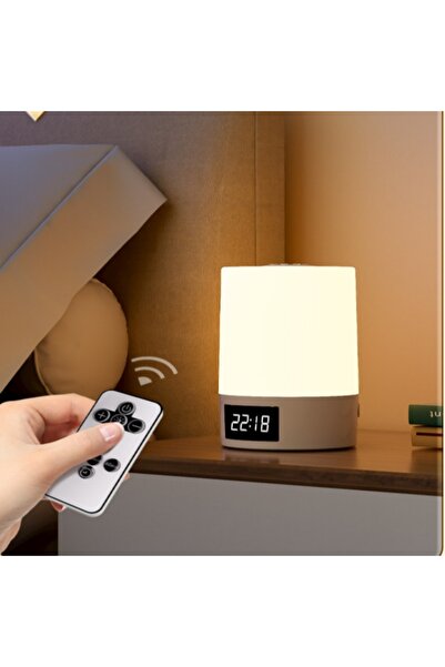 Choice remote-clock Night Light with Clock , Bedroom Bedside Lamp, Touch Baby...