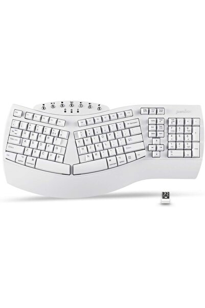Perixx Periboard-612 Wireless Ergonomic USB Split Keyboard, US English Layout