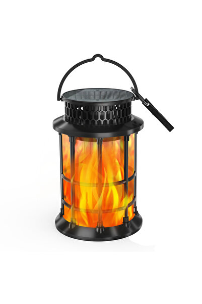 Choice 1pc Upgraded Solar Flickering Flame Hanging Light Outdoor Waterproof S...