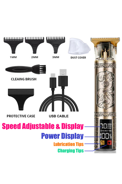 Choice 068- ماكينة قص الشعر فينيكس دراغون الكلاسيكية، قابلة للشحن عبر منفذ US...