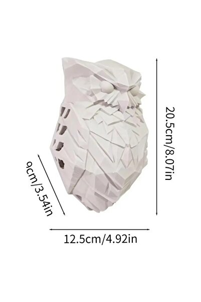 Choice مصباح حائط كبير على شكل بومة بيضاء ونسر، مصباح إسقاط حيواني مصبوب بالح...