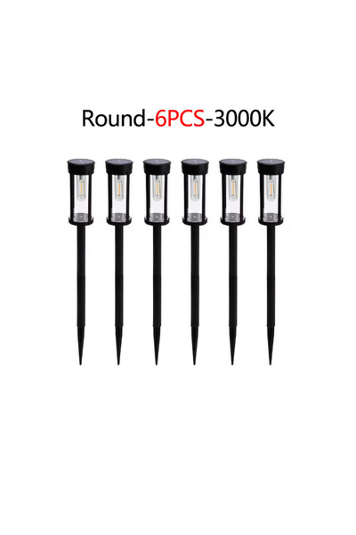 Choice مجموعة إضاءة دافئة بيضاء مكونة من 6 قطع - دائرية، 2/4/6 قطع، تعمل بالط...