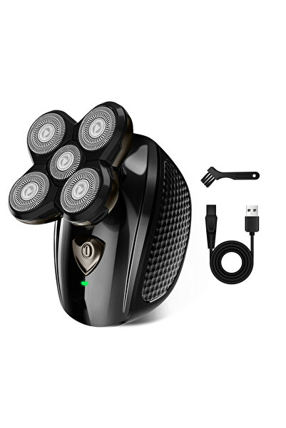 Choice ماكينة حلاقة كهربائية سوداء للرجال مزودة بخمسة رؤوس متحركة، ماكينة حلا...