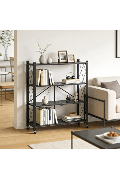 Bleco Foldable Multifunctional Household Storage Rack, Lightweight Shelf