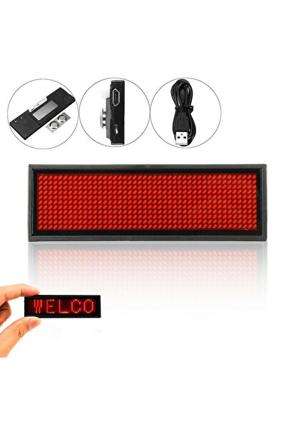 Choice Red light LED Mini Digital Display Screen Programmable Rechargeable Sc...