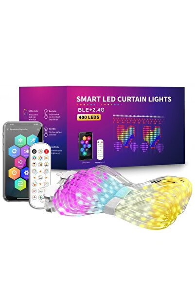 Choice 2MX2M 400leds RGBIC LED String LED Curtain Light String, USB Plug, Rem...