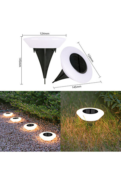 Choice 4pcs Warm light 1/4Pcs Solar Step Lights Outdoor LED Lamp Garden Lands...