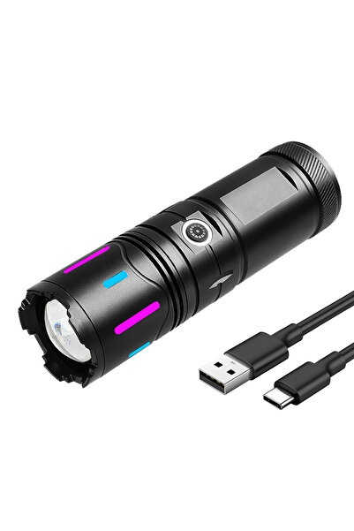 Choice مصباح يدوي LED فائق القوة بقدرة 800 واط وبطارية 10000 مللي أمبير، مدى ...