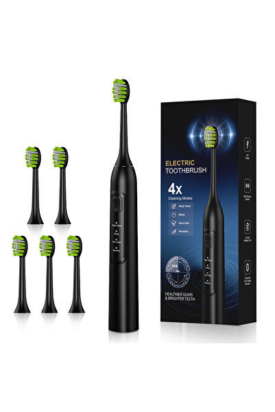 Choice Y05-H Electric sonic toothbrush with 6 toothbrush heads, USB rechargea...