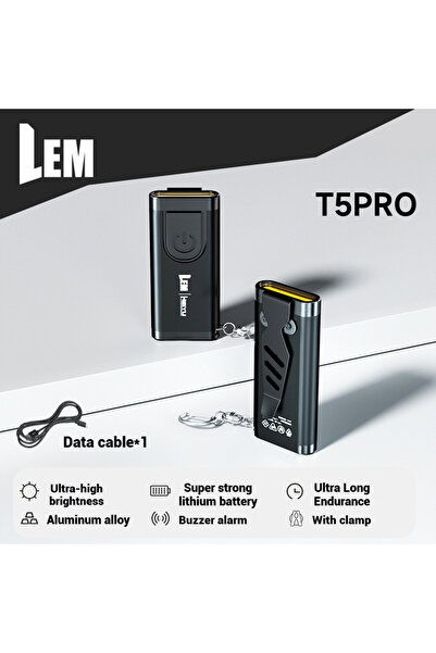 Choice 1pc LEM LED Flashlight Outdoor Multi-use Portable Rechargeable Lightwe...