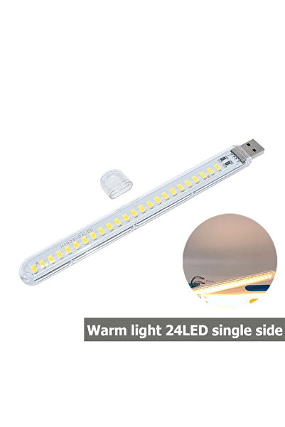 Choice مصباح LED أبيض دافئ بـ 24 مصباح LED يعمل بجهد 5 فولت تيار مستمر، مزود ...