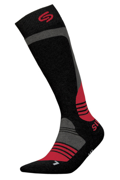 InMove breathable thermal sports socks Ski Deodorant Silver with ions Red 38-40