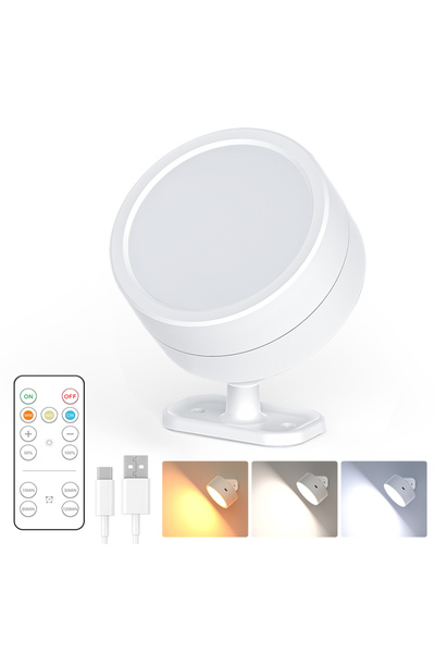 Choice 3 colors White Modern Magnetic Wall Lights LED Wall Lamp 360° Rotation...